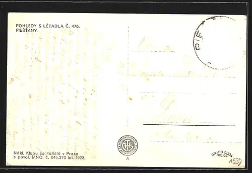 AK Piestany, Pohledy s Letadla