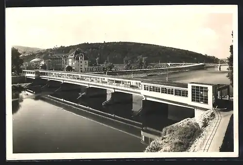 AK Piestany, Brücke mit Hotel