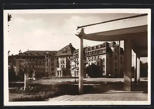 AK Piestany, Hotel Thermia Palace mit Säulen