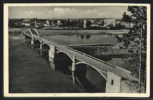 AK Piestany, Neue Brücke über den Waag