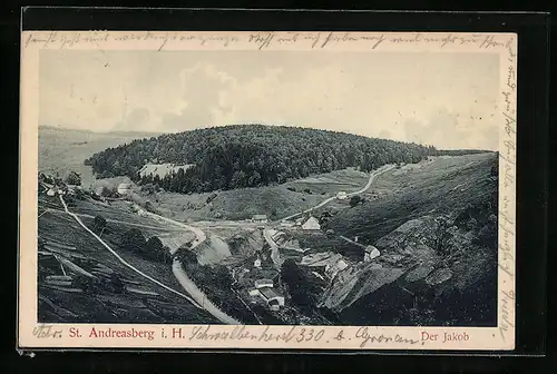 AK St. Andreasberg /Oberharz, Der Jakob mit Umgebung