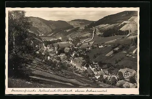 AK Mellenbach-Glasbach /oberes Schwarzatal, Blick auf den Ort