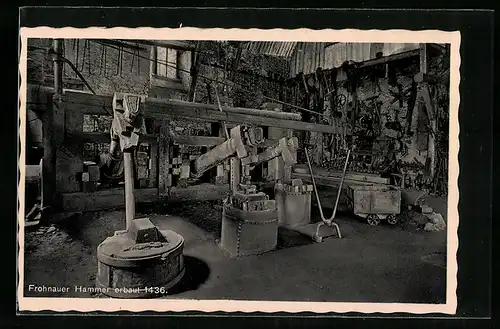AK Frohnau /Erzgebirge, Der alte Hammer zu Frohnau mit Gasthaus Hammerschänke