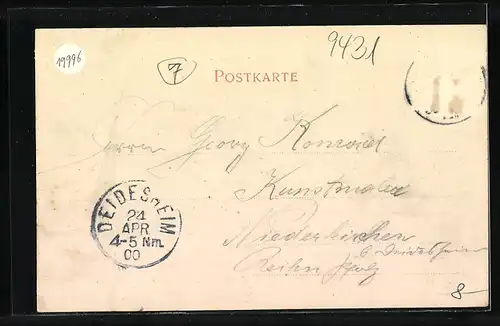 AK Antonsthal i. S., Ortsansicht mit Schornsteinen aus der Vogelschau