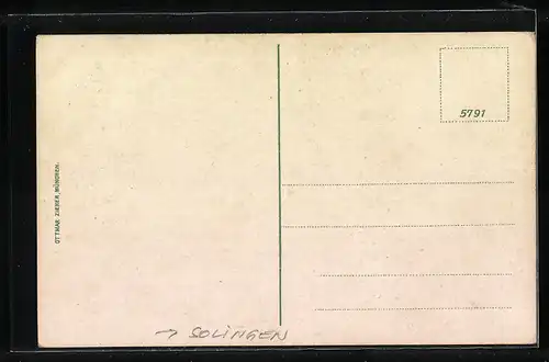 AK Unterburg a. d. Wupper, Teilansicht mit Bergen