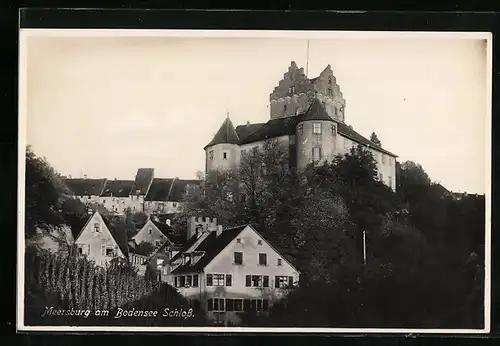 AK Meersburg am Bodensee, Das Schloss von unten gesehen