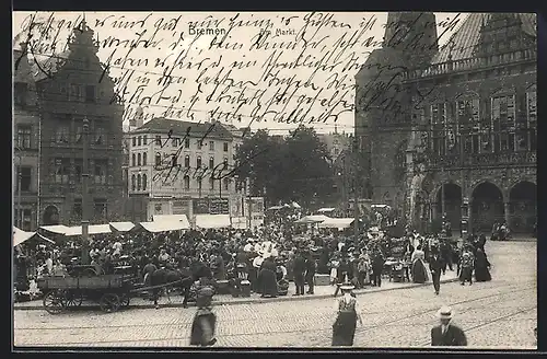 AK Bremen, Händler auf dem Markt