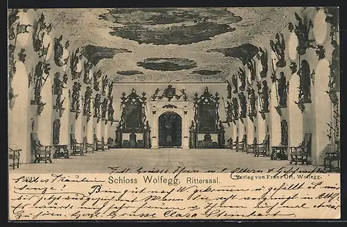 AK Wolfegg, Rittersaal im Schloss