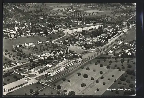 AK Muri, Ortsansicht vom Flugzeug aus