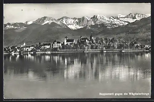 AK Rapperswil, Panorama gegen die Wägitalerberge
