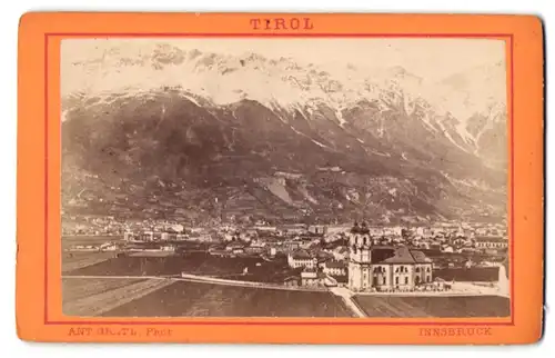 Fotografie Ant. Gratl, Innsbruck, Ansicht Innsbruck, Blick auf die Stadt mit Innsbrucker Dom