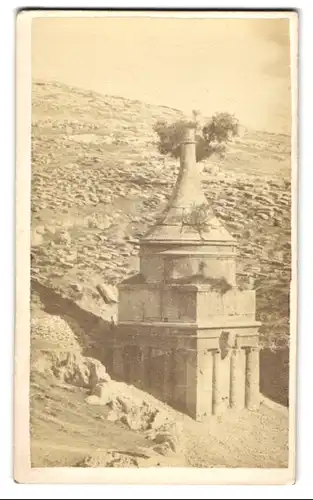 Fotografie unbekannter Fotograf, Ansicht Jerusalem, Blick auf das Abschaloms Grab, Absaloms Grab