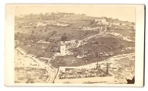 Fotografie unbekannter Fotograf, Ansicht Jerusalem, Blick auf den Getsemani Garten