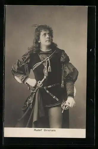 AK Schauspieler Rudolf Christian im Kostüm