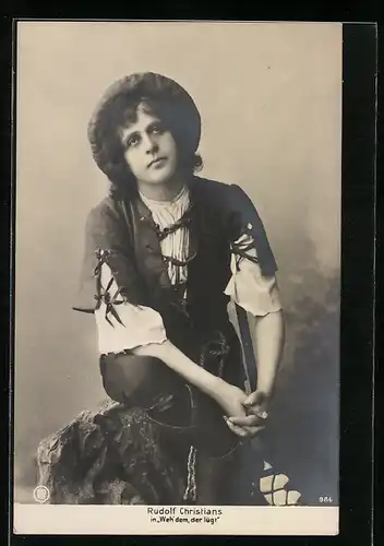 AK Schauspieler Rudolf Christians in Weh` dem, der lügt