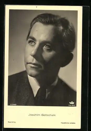 AK Schauspieler Joachim Gottschalk im Portrait