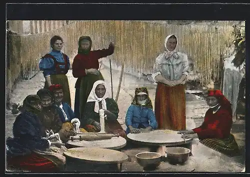 AK In einer russischen Nudelfabrik