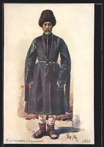 AK Kaukasus, Turkmene in Tracht