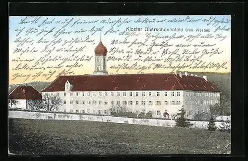 AK Oberschönenfeld, Kloster von Westen