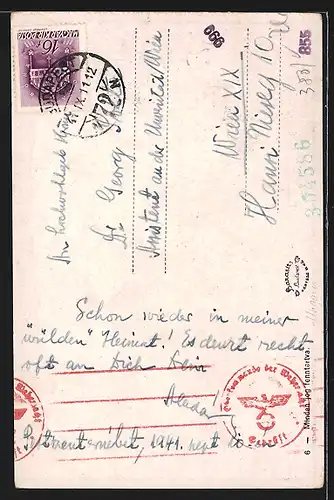 AK Kleines Trachtenpaar in ungarischer Tracht, Blumenkorb