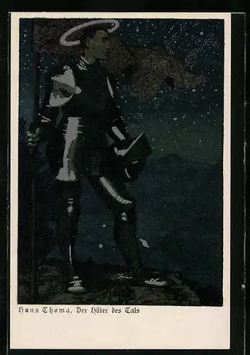 Künstler-AK Hans Thoma: Der Hüter des Tals