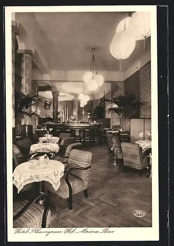 AK Mainz, Bar im Hotel Rheingauer Hof