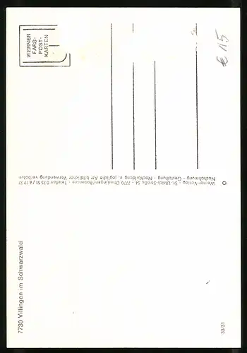 AK Villingen, Fasnet, Umzug mit Kostümierten