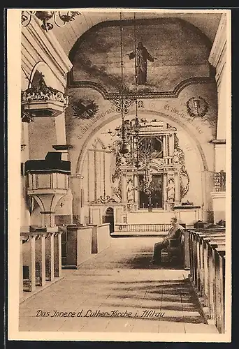 AK Mitau, Inneres der Luther-Kirche