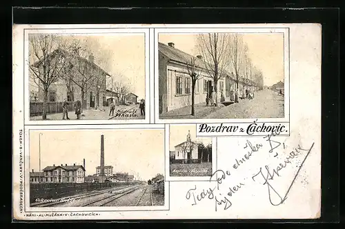 AK Cachovice, Nadrazi Vlkava, Cukrovar Kntzeni