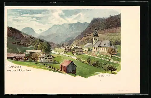 Lithographie Ramsau, Panorama