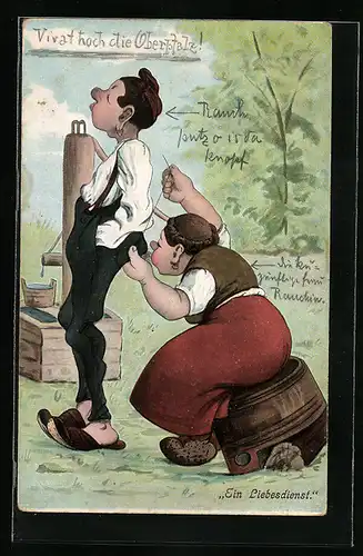 AK A Stitch in Time, saves nine, Scherz