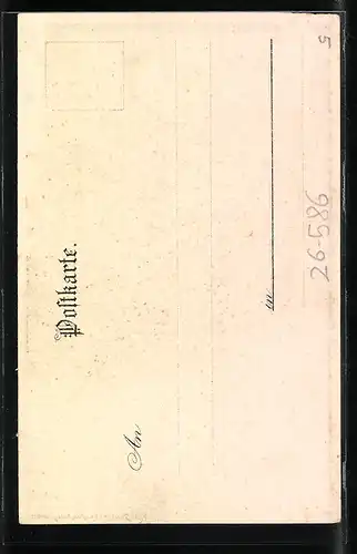 Lithographie München, Partie am Maximilianeum