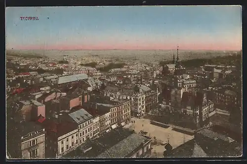 AK Troppau /Opava, Blick auf das Schmetterhaus aus der Vogelschau