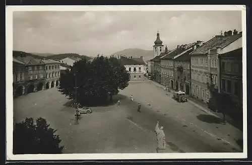 AK Frenstát p. Radh., Namesti, Ringplatz aus der Vogelschau