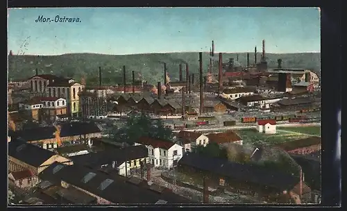 AK Mor.-Ostrava, Industriegebiet aus der Vogelschau