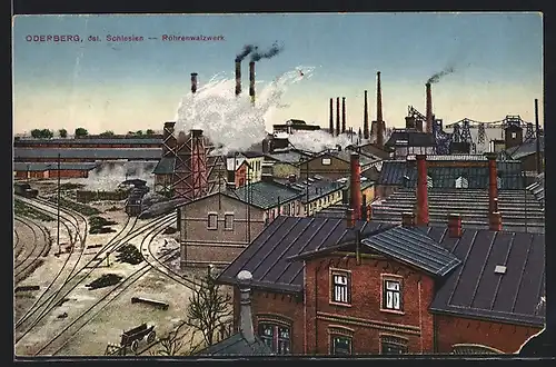 AK Oderberg, Blick auf das Röhrenwalzwerk