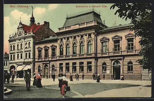 AK Mor.-Ostrava, Sokolovna a Narodni Dum