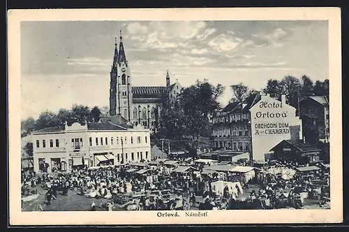 AK Orlová, Namesti, Hotel Orlova