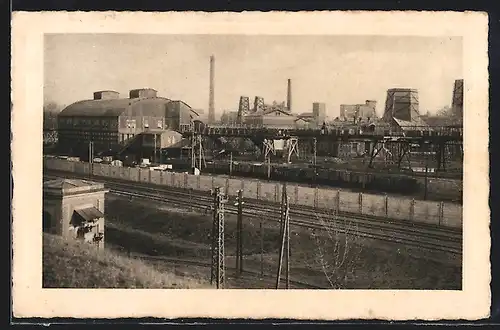 AK Karwin, Blick auf eine Fabrik /Hütte