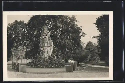 AK Mähr.-Schönberg, Krieger-Denkmal-Enthüllung 1923