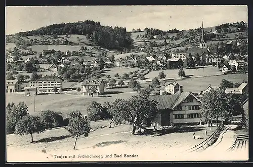 AK Teufen, Ortspartie mit Fröhlichsegg und Bad Sonder