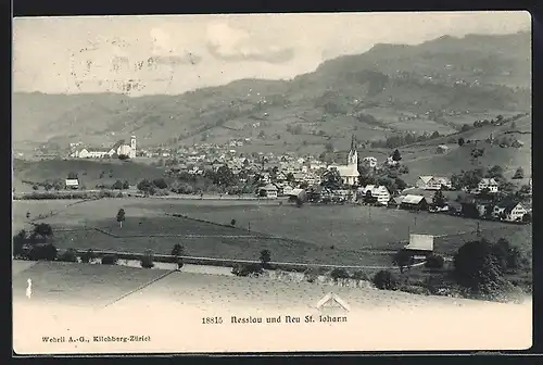 AK Nesslau, Ortsansicht mit Neu St. Johann