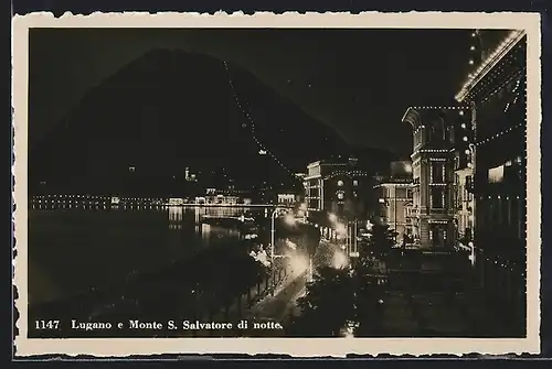 AK Lugano, Panorama e Monte S. Salvatore di notte
