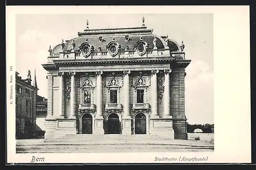 AK Bern, Stadttheater, Hauptfacade