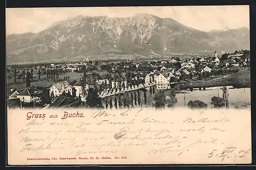 AK Buchs, Blick in den Ort