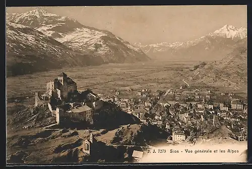 AK Sion, Vue générale et les Alpes