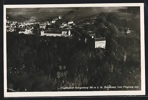 AK Heiligenberg, Ortsansicht vom Flugzeug aus