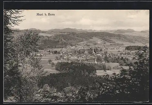 AK Muri b. Bern, Blick auf den Ort