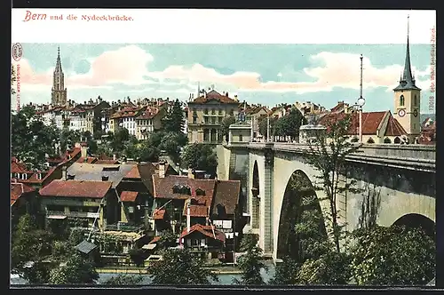 AK Bern, Ortspartie an der Nydeckbrücke