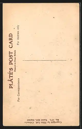 AK Ceylon, Tamil Girl